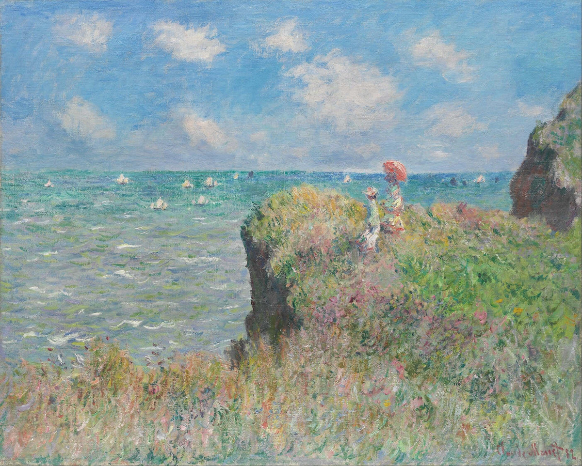 Claude Monet - Pourville’De Falez Yürüyüşü