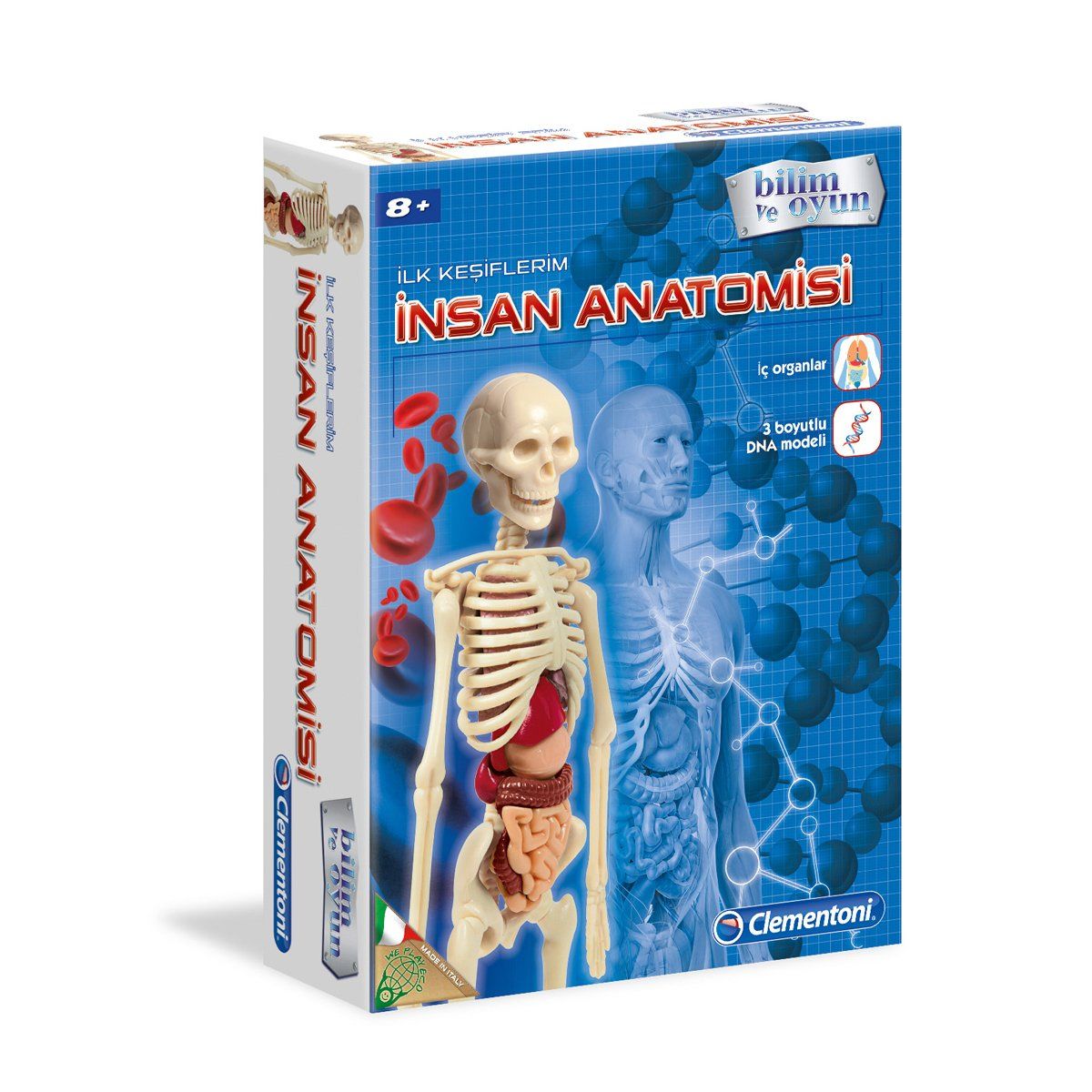 Clementoni-64297 İnsan Anatomisi Bilim Ve Oyun +8 Yaş-Oyun Setleri-1-Milagron.com