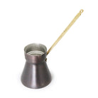 Coho Objet-Antique Bakır Türk Kahve Cezvesi Döküm İşleme Kulp L-Cezve-2-Milagron.com