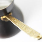 Coho Objet-Antique Bakır Türk Kahve Cezvesi Döküm İşleme Kulp L-Cezve-3-Milagron.com