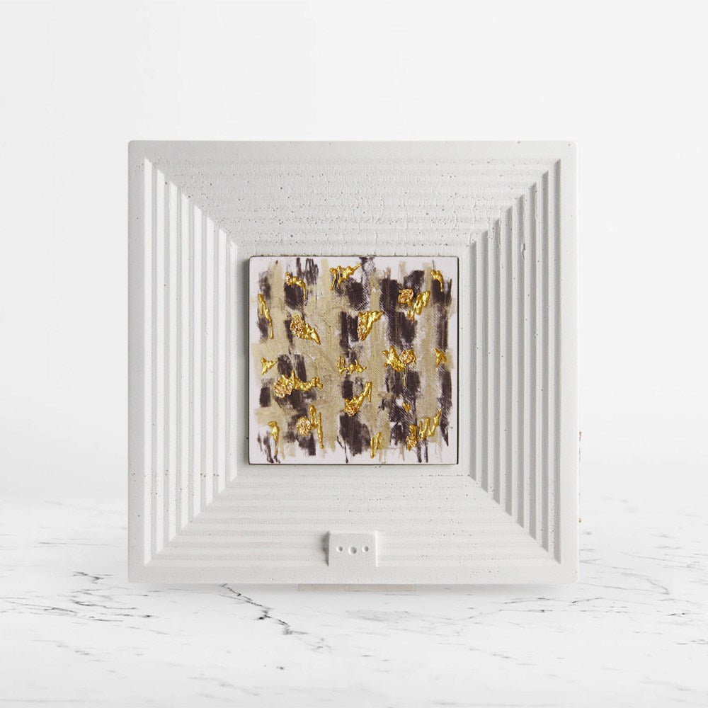  Art "Fark" Sanatsal Tablo - Varak & Pastel Uygulama