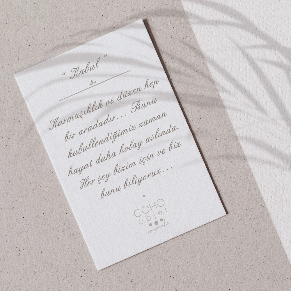  Art "Kabul" Sanatsal Tablo - Varak & Yaldız & Beyaz Akrilik Uygulama