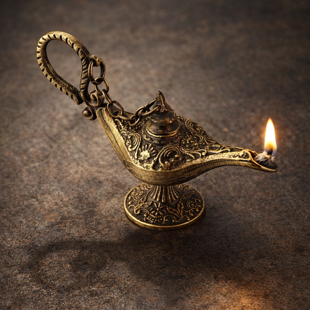  Brazen Antique Alaaddinin Sihirli Lambası