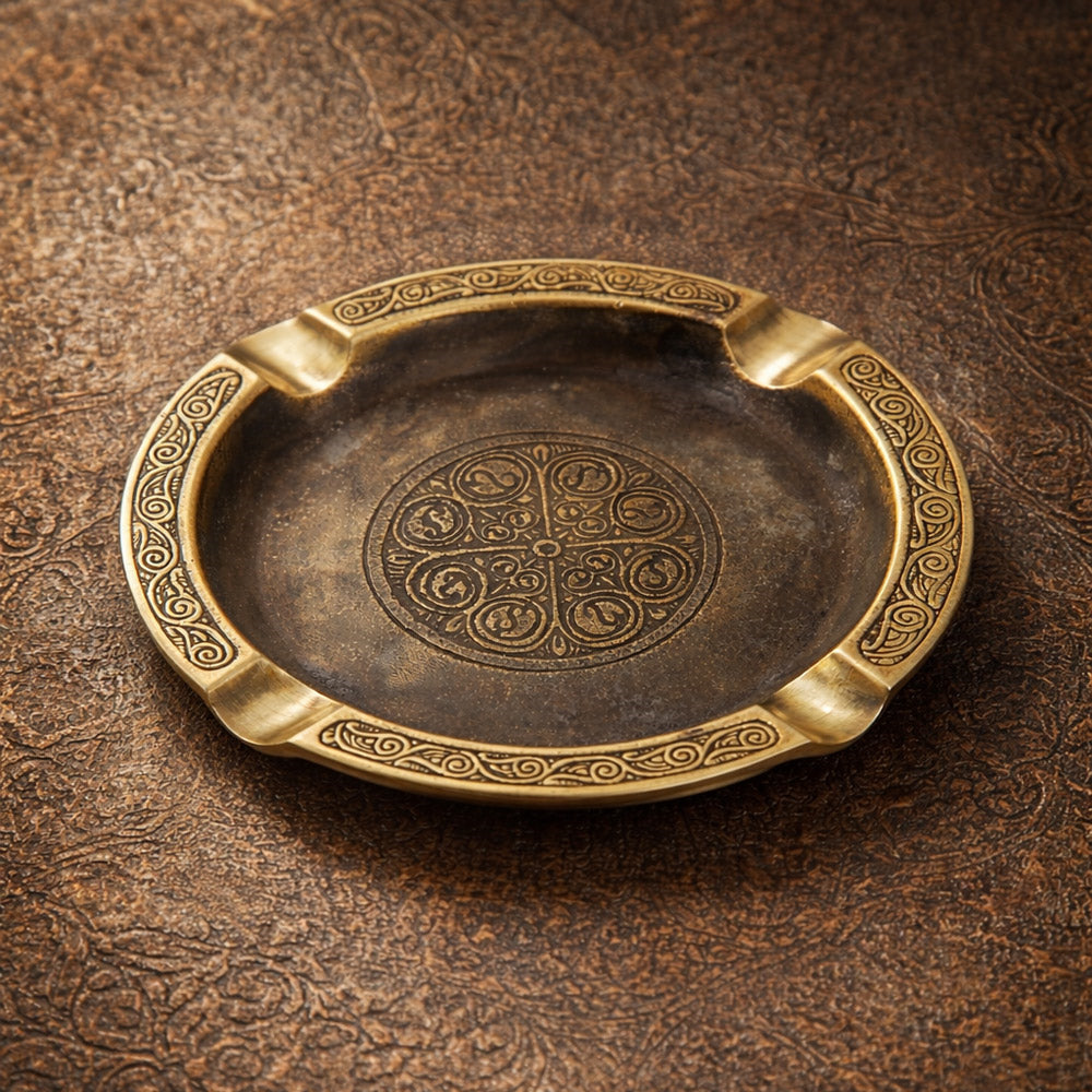  Brazen Antique İŞlemeli Döküm Puro Küllüğü