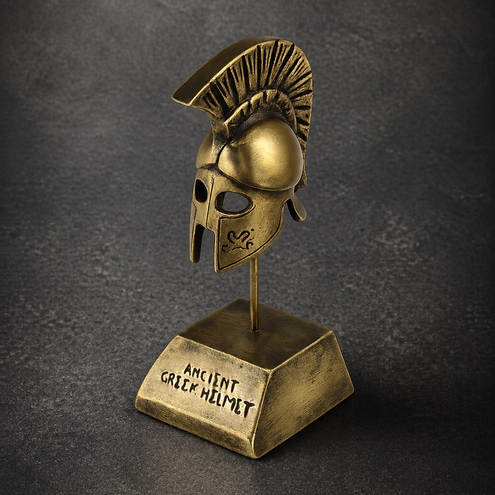  Brazen Dekoratif El Yapımı Pirinç Corinthian Helmet