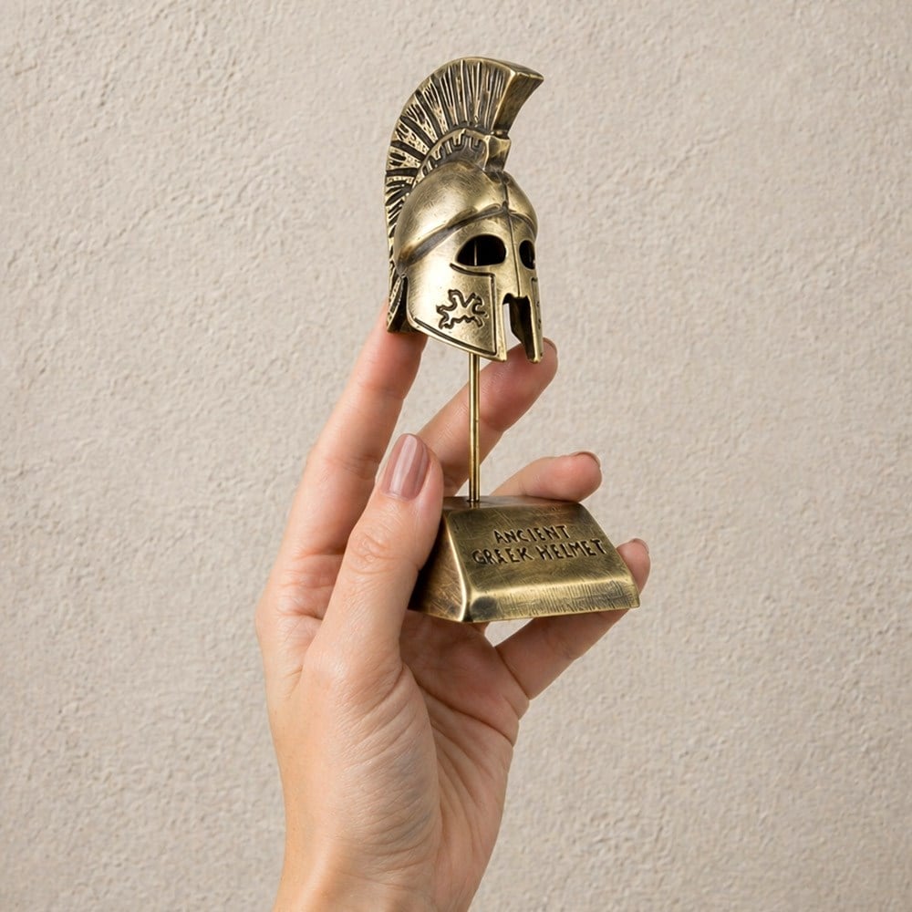  Brazen Dekoratif El Yapımı Pirinç Corinthian Helmet