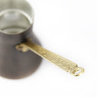 Coho Objet-Coho Antique Bakır Türk Kahve Cezvesi Döküm İşleme Kulp S-Cezve-2-Milagron.com