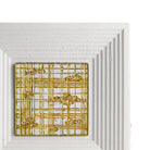 Coho Objet-Coho Art "Kabul" Sanatsal Tablo Varak & Yaldız & Beyaz Akrilik Uygulama-Tablo-7-Milagron.com