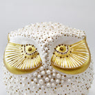 Coho Objet-Coho Art Tılsımlı Baykuş El Yapımı Sanatsal Dekoratif Obje Pearl White-Biblo-9-Milagron.com