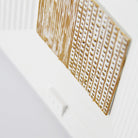 Coho Objet-Coho Art "Yol" Sanatsal Tablo Yaldız & Beyaz Akrilik Uygulama-Tablo-2-Milagron.com