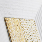 Coho Objet-Coho Art "Yol" Sanatsal Tablo Yaldız & Beyaz Akrilik Uygulama-Tablo-3-Milagron.com