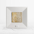 Coho Objet-Coho Art "Yol" Sanatsal Tablo Yaldız & Beyaz Akrilik Uygulama-Tablo-7-Milagron.com