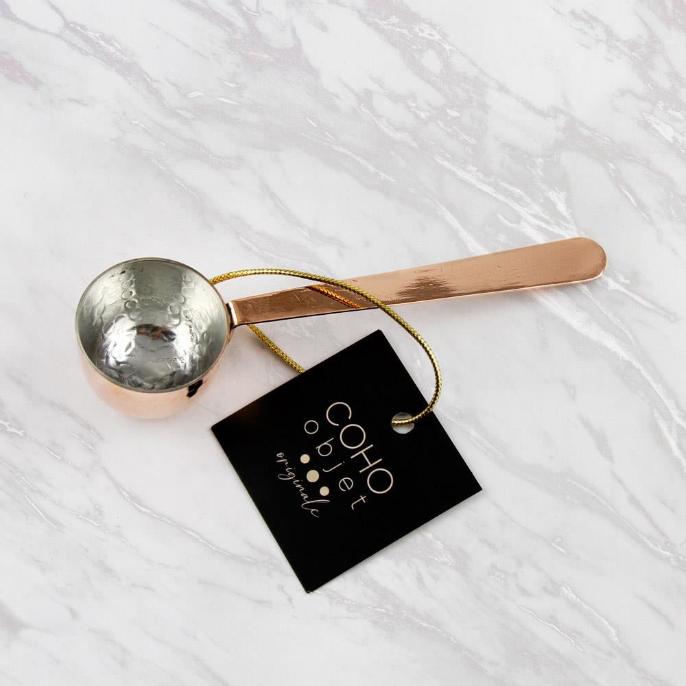 Coho Objet-Coho Artisan Dövme Bakır Kahve ölçü Kaşığı-Artisan Serisi Bakır Cezveler-2-Milagron.com