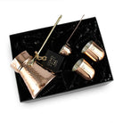 Coho Objet-Coho Box Hatır Dövme Bakır Cezve & Kaşık & 2 Li Bardak Hediye Seti-Artisan Serisi Bakır Cezveler-4-Milagron.com