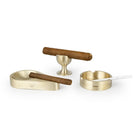 Coho Objet-Coho Box Lux Döküm Pirinç İnce Puroluk & Mini Küllük Hediye Seti-Hediye Setleri-3-Milagron.com