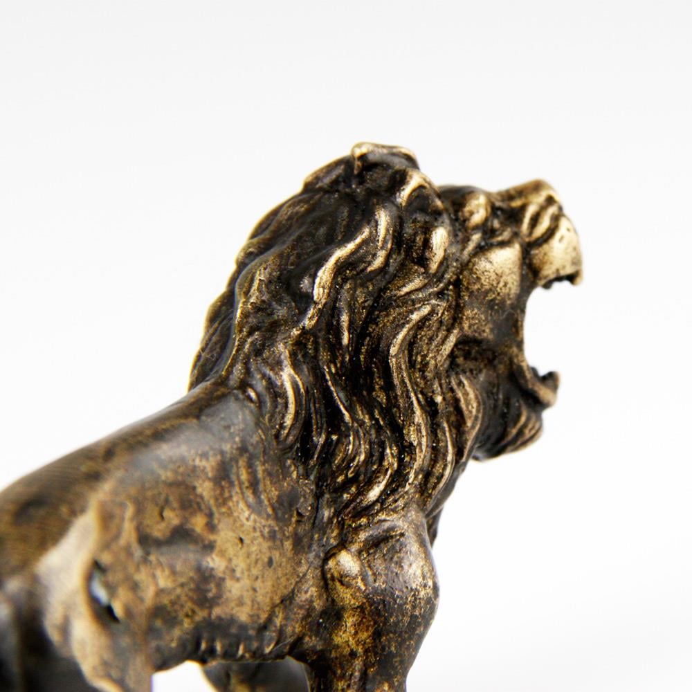 Coho Objet-Coho Brazen Dekoratif Pirinç Döküm Aslan Figürü-Dekoratif Objeler-6-Milagron.com