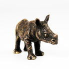 Coho Objet-Coho Brazen Dekoratif Pirinç Döküm Dekoratif Su Aygırı Heykeli-Dekoratif Objeler-5-Milagron.com