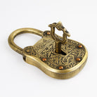 Coho Objet-Coho Brazen İşlemeli Dekoratif Pirinç Kilit & Anahtar-Dekoratif Objeler-2-Milagron.com