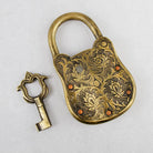 Coho Objet-Coho Brazen İşlemeli Dekoratif Pirinç Kilit & Anahtar-Dekoratif Objeler-4-Milagron.com