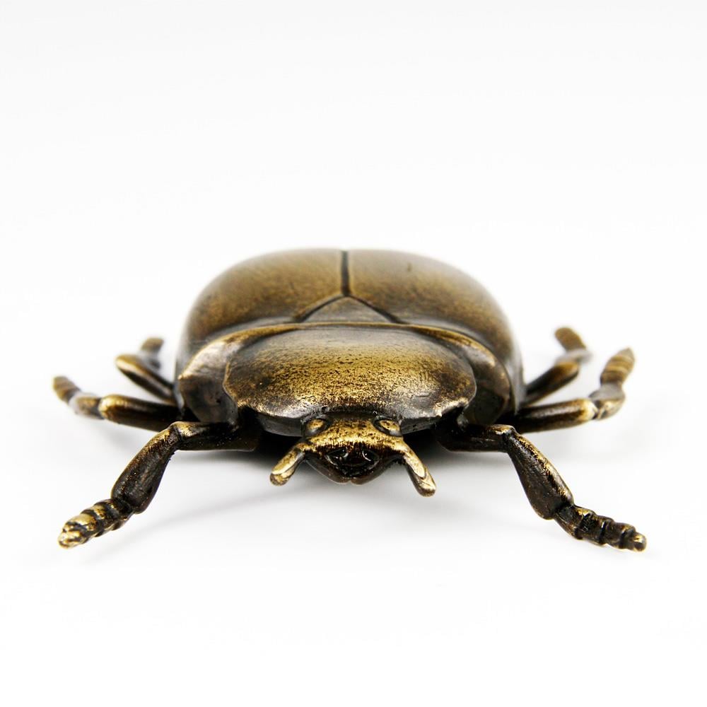 Coho Objet-Coho Brazen Pirinç Döküm El Yapımı Tılsım Böceği Heykeli-Dekoratif Objeler-5-Milagron.com