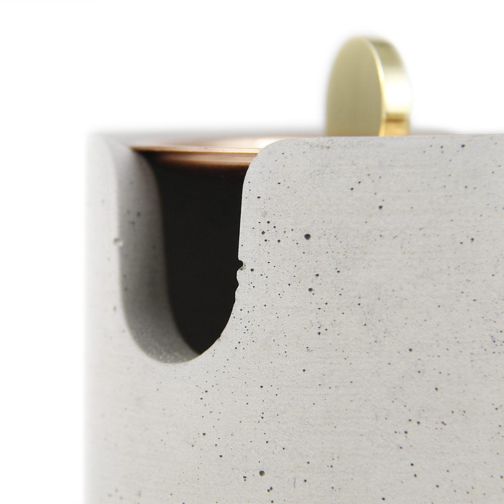 Coho Objet-Coho Concre Therapy Dövme Bakır Kapaklı Tütsü çanağı-Concre Serisi Tütsü Çanakları-6-Milagron.com