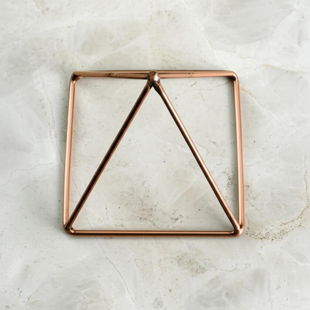 Coho Objet-Coho Cosmos Saf Bakır Mini Enerji Temizleme Piramidi-Takı Standı-2-Milagron.com