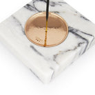 Coho Objet-Coho Crystal Carre Bakır Kaseli Mermer Tütsü Tabağı-Tütsülük-3-Milagron.com