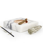 Coho Objet-Coho Crystal Carre Bakır Kaseli Mermer Tütsü Tabağı-Tütsülük-4-Milagron.com