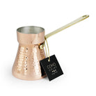 Coho Objet-Coho Lux Hatır Dövme Bakır Türk Kahvesi Cezvesi L-Artisan Serisi Bakır Cezveler-6-Milagron.com