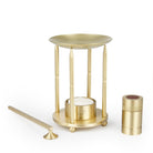 Coho Objet-Coho Lux Pirinç Aromaterapi Buhurdanlık & Mumluk & Mum Söndürücü & Kibritlik Set-Buhurdanlık-1-Milagron.com