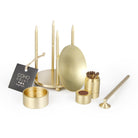 Coho Objet-Coho Lux Pirinç Aromaterapi Buhurdanlık & Mumluk & Mum Söndürücü & Kibritlik Set-Buhurdanlık-2-Milagron.com