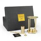 Coho Objet-Coho Lux Pirinç Aromaterapi Buhurdanlık & Mumluk & Mum Söndürücü & Kibritlik Set-Buhurdanlık-3-Milagron.com