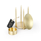 Coho Objet-Coho Lux Pirinç Aromaterapi Buhurdanlık & Mumluk Seti-Buhurdanlık-2-Milagron.com