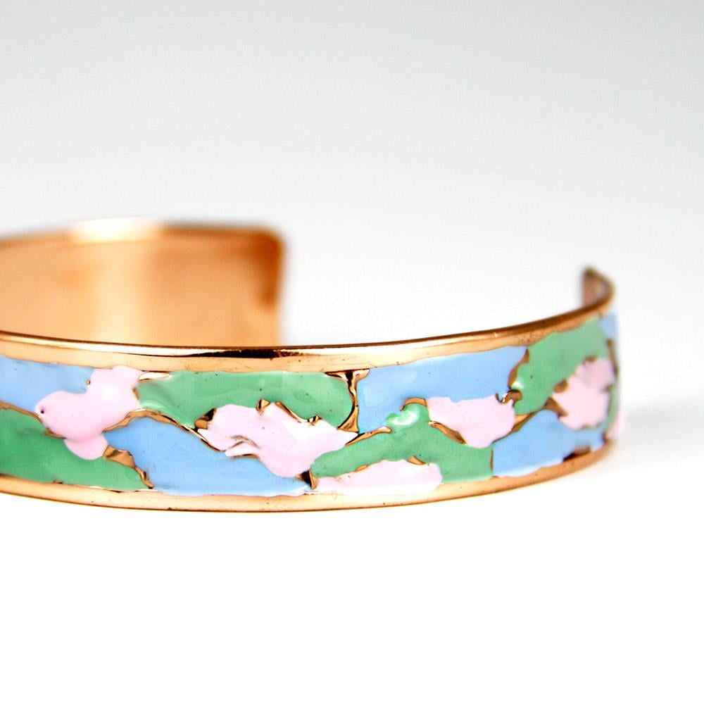 Coho Objet-Coho Mine El İşleme Clouds Renkli Bakır Bileklik-COHO Tılsım Takılar-3-Milagron.com