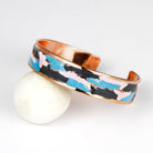 Coho Objet-Coho Mine El İşleme Sky Renkli Bakır Bileklik-COHO Tılsım Takılar-1-Milagron.com