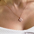 Coho Objet-Coho Silver Four Leaf Clover El Yapımı Gümüş Yonca Kolye-COHO Silver Takılar-3-Milagron.com