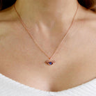 Coho Objet-Coho Silver Seraphic Gaze El Yapımı Gümüş Nazar Kolye-COHO Silver Takılar-4-Milagron.com