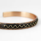 Coho Objet-Coho Tılsım Burgu & Waves El İşleme Bakır Bileklik Seti-COHO Tılsım Takılar-4-Milagron.com