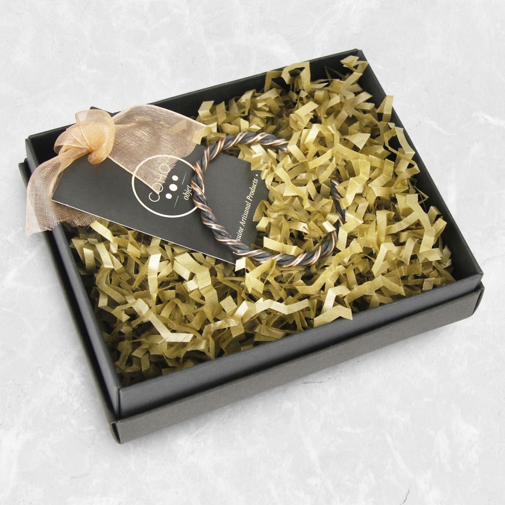 Coho Objet-Coho Tılsım Burgu & Waves El İşleme Bakır Bileklik Seti-COHO Tılsım Takılar-6-Milagron.com