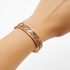 Coho Objet-Coho Tılsım El Yapımı Bakır Dua Tulip Bileklik-Bileklik-5-Milagron.com