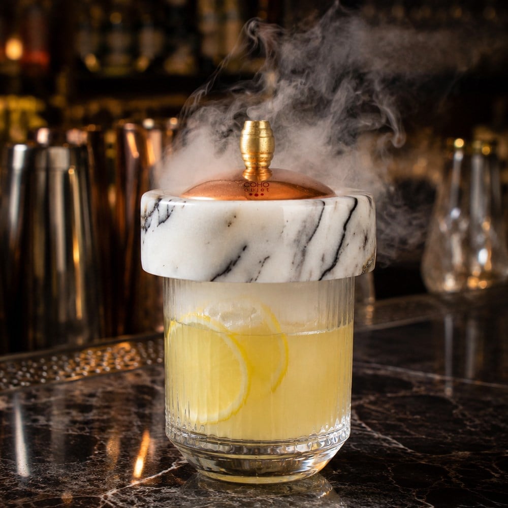  Crystal Kokteyl Tütsüleme Coctail Smooker Bar Aksesuarı