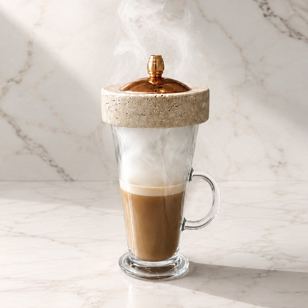  Travertine Kahve Tütsüleyici Coffee Smooker Barista Aksesuar