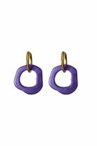 Color Manifesto-Ear Candy Mini Purple Küpe-Küpe-1-Milagron.com