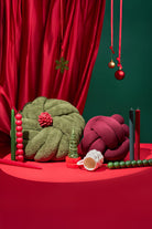 Button Green Christmas Yastık - 0