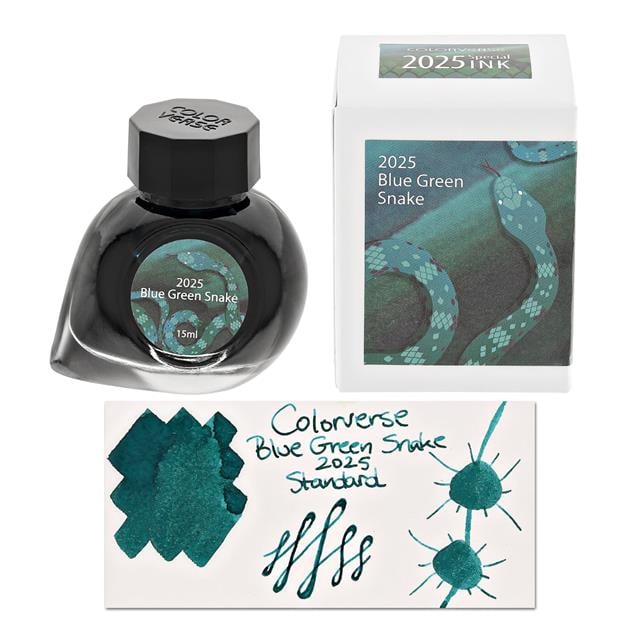 Colorverse-Coloverse 2025 Limited Edition Blue Green Snake Standard (15ml) Mürekkep-Mürekkep-1-Milagron.com