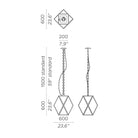 Muse Diş Mekan Büyük Sarkit 1L Si̇yah Ø60X150 Cm E27 1Xled Ip65