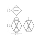 Muse Orta Boy Bronz Kurşun Sapli Ø40X40Cm 3W Led 3000K