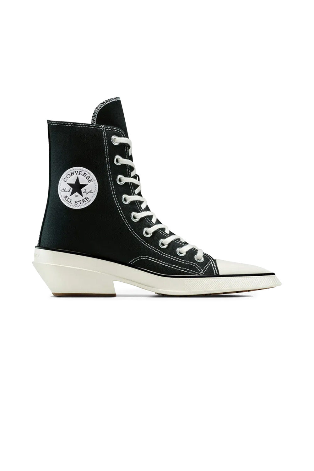 Converse-Chuck 70 Deluxe Pointed Topuklu Kanvas Siyah Kadın Topuklu Ayakkabı-Topuklu Ayakkabı-1-Milagron.com