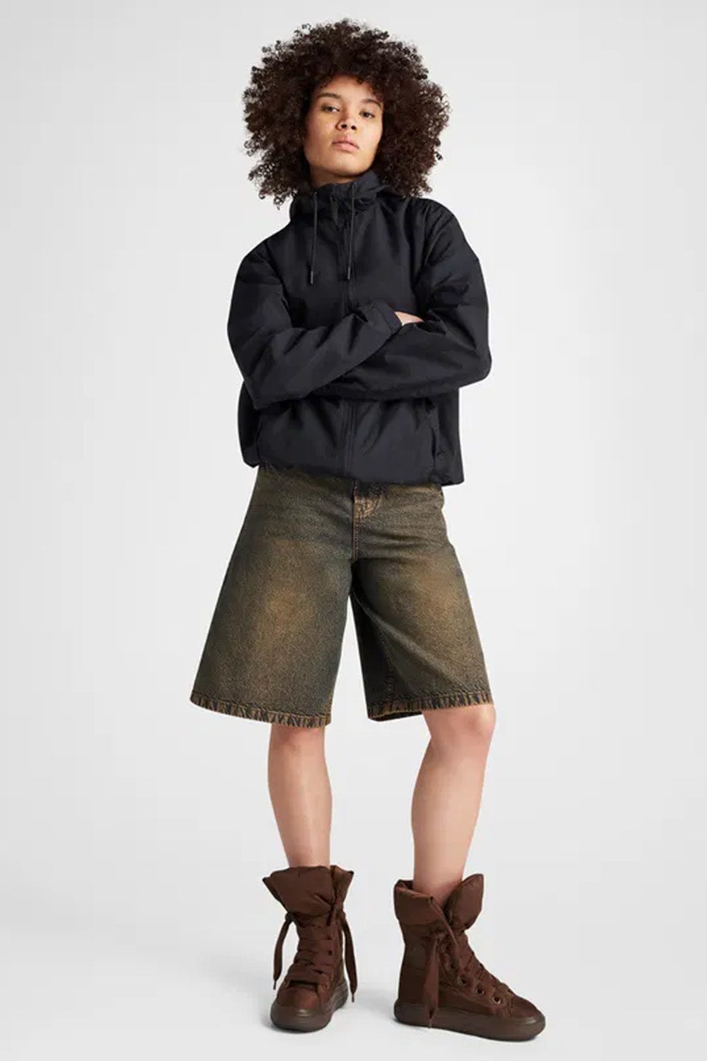 Converse-Chuck Taylor All Star Elements Kadın Elyaf Dolgulu Kahverengi Uzun Bot-Bot-7-Milagron.com