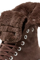 Converse-Chuck Taylor All Star Fold Over Lift Kadın Kahverengi Süet Sneaker-Sneakers-3-Milagron.com